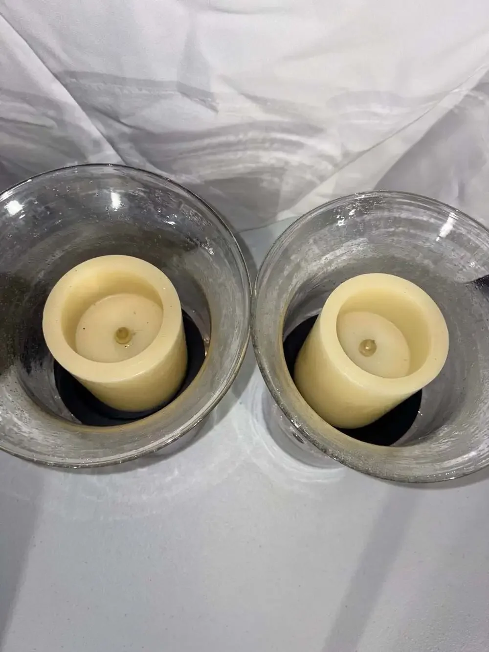 Floating Candle Centerpiece With Pearls